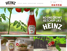 Tablet Screenshot of heinz.com